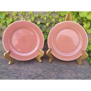 2 HLC Harlequin Rose 7 3/8" Salad Plates